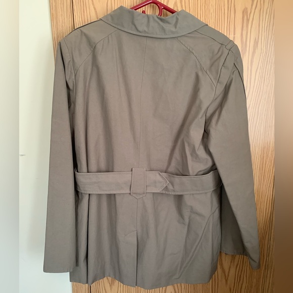 Votre Nom trench coat, quality, lined, belted, pockets, tan, double breasted, XL - Picture 2 of 15